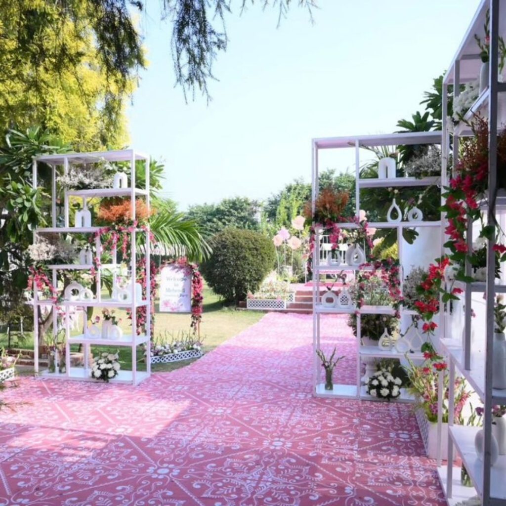 Decorative rack installation