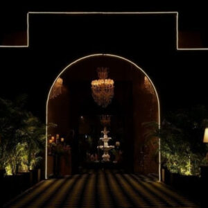 Night entry decor