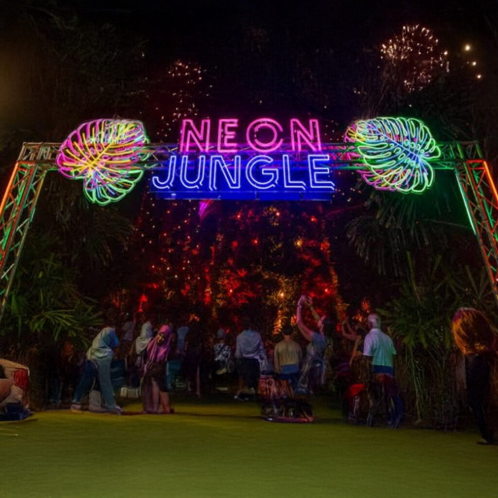Neon Jungle entry gate